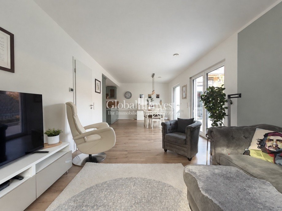 Offenes Wohnzimmer Einfamilienhaus Sinsheim / Adersbach