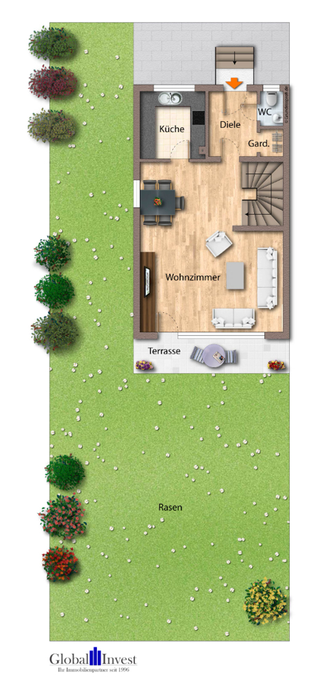 Erdgeschoss Reihenendhaus Sinsheim