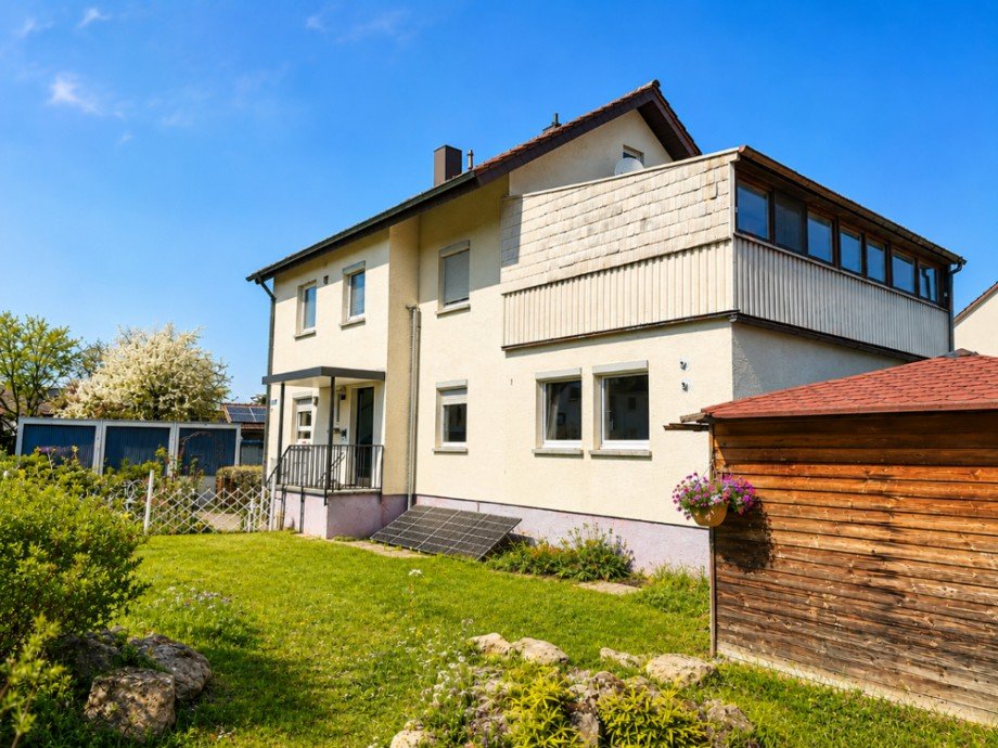 Ansicht Eingangsseite Erdgeschosswohnung Offenau