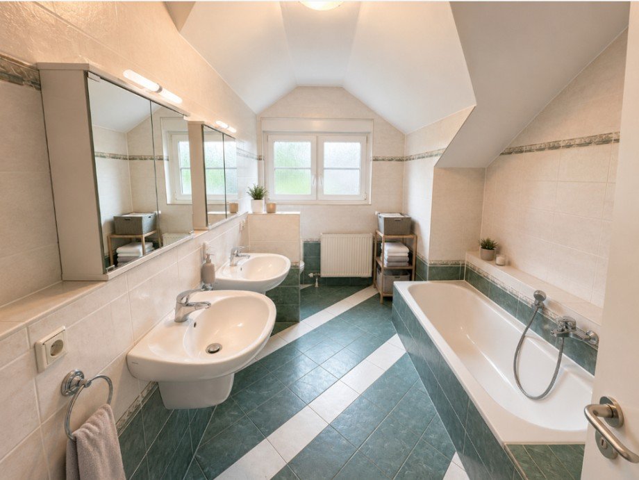 Badezimmer Doppelhaush�lfte Sinsheim