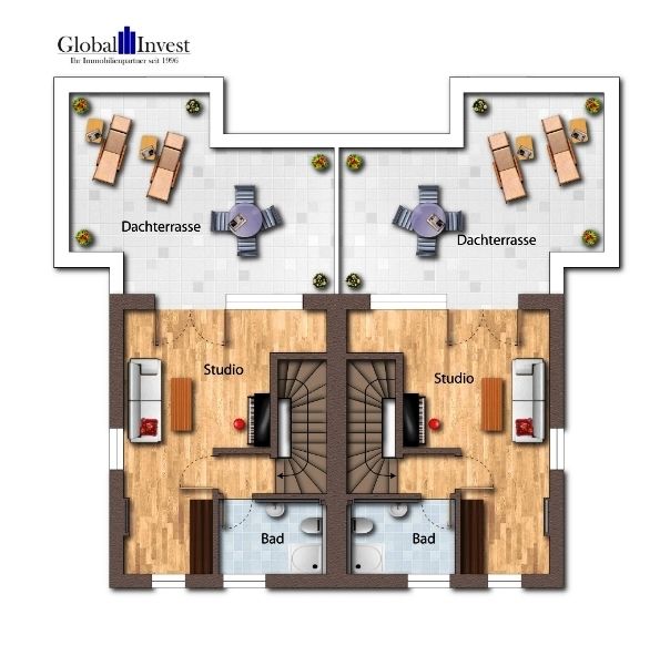 Grundriss Dachgeschoss.png Doppelhaush�lfte Ubstadt-Weiher OT Zeutern
