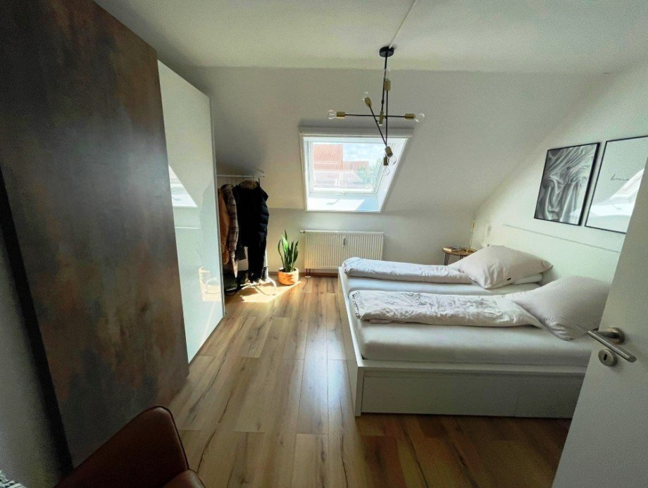 Schlafzimmer Dachgeschosswohnung Neuenstadt am Kocher