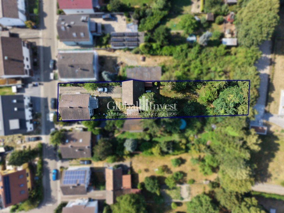 Luftaufnahme Zweifamilienhaus Stutensee / Friedrichstal