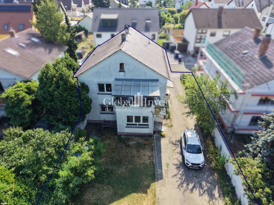 R�ckansicht Zweifamilienhaus Stutensee / Friedrichstal