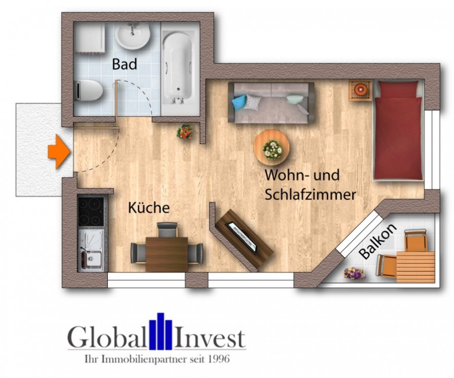 Grundriss Rotenberg Erdgeschosswohnung Rauenberg / Rotenberg