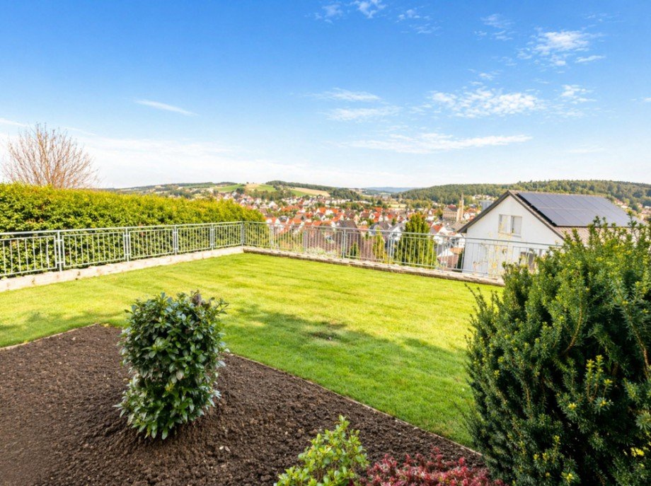 Blick von der Terrasse Terrassenwohnung Sinsheim / Hoffenheim