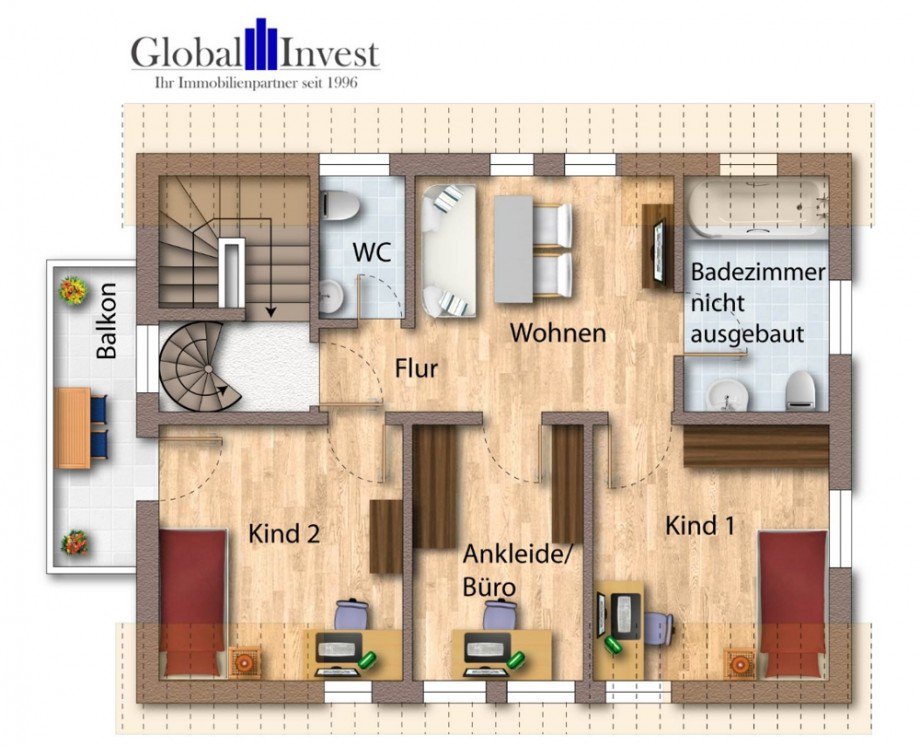Dachgeschoss 1 Einfamilienhaus Forchtenberg / Wei�bach