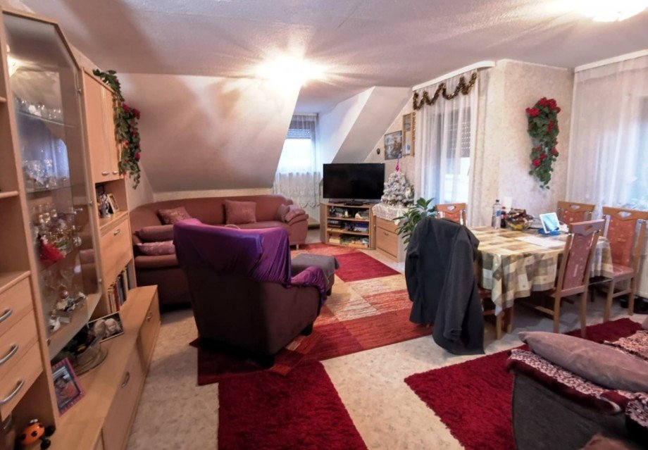 Wohnzimmer Dachgeschosswohnung M�ckm�hl