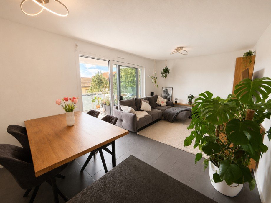 Wohnzimmer Etagenwohnung Sinsheim / Rohrbach
