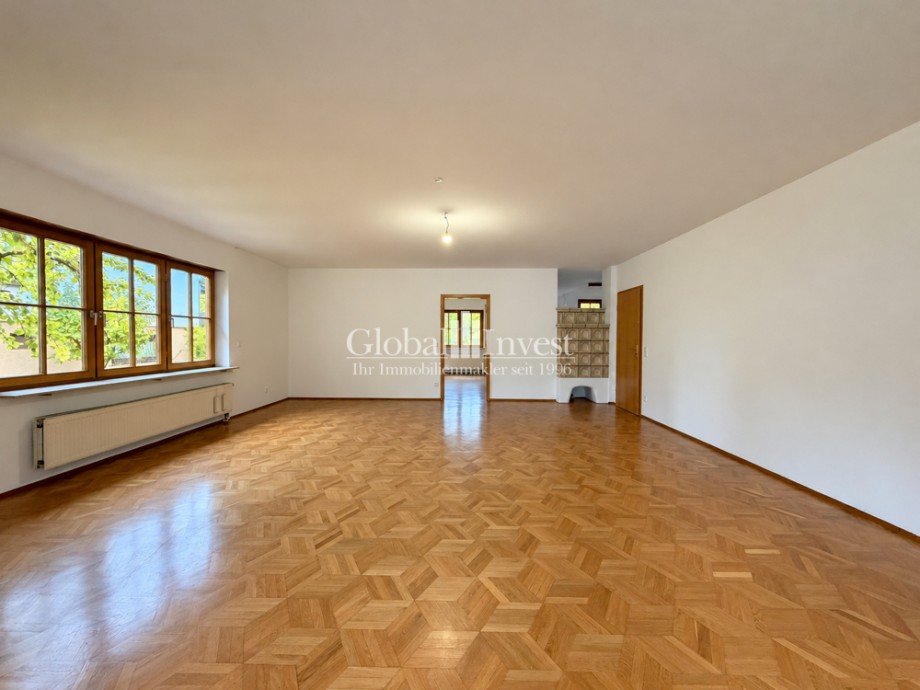 Wohnzimmer mit Erker Einfamilienhaus Mauer