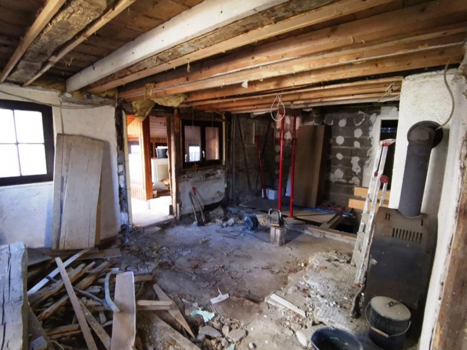 Wohnzimmer Einfamilienhaus Seckach / Zimmern