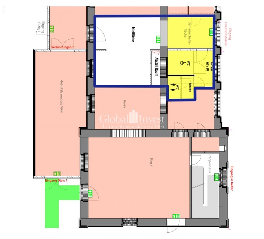 Grundriss Ladenlokal Sinsheim
