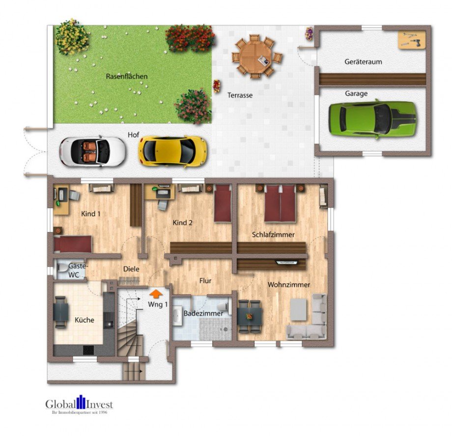 Erdgeschoss Erdgeschosswohnung Offenau
