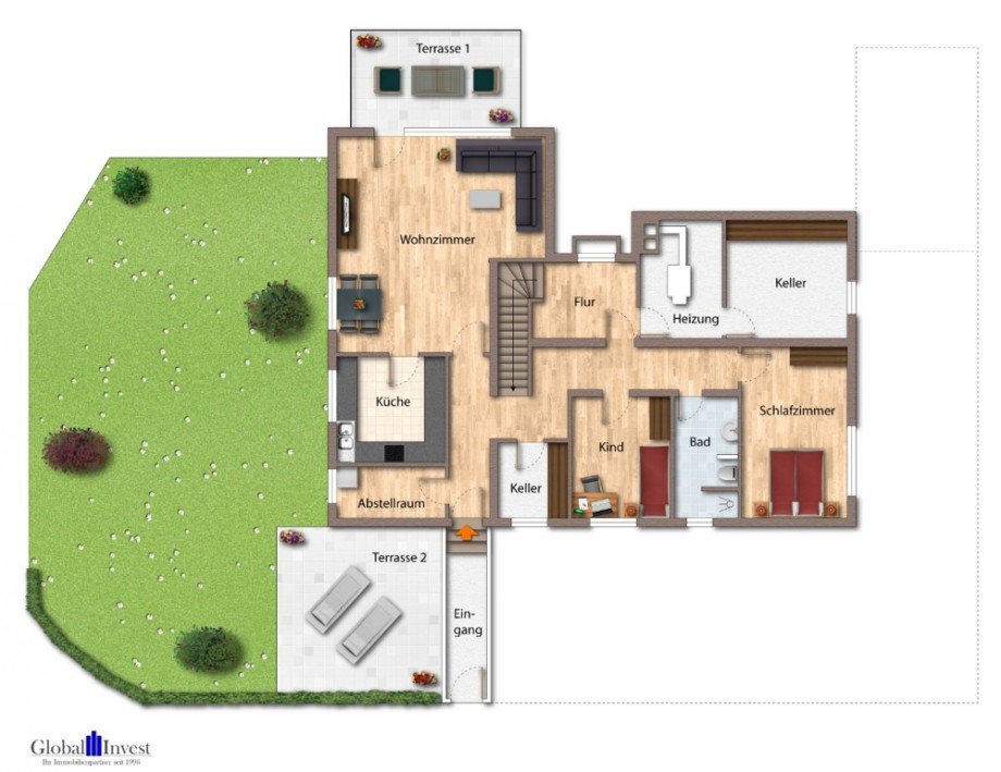 Grundriss Untergeschoss Einfamilienhaus Bretten / B�chig
