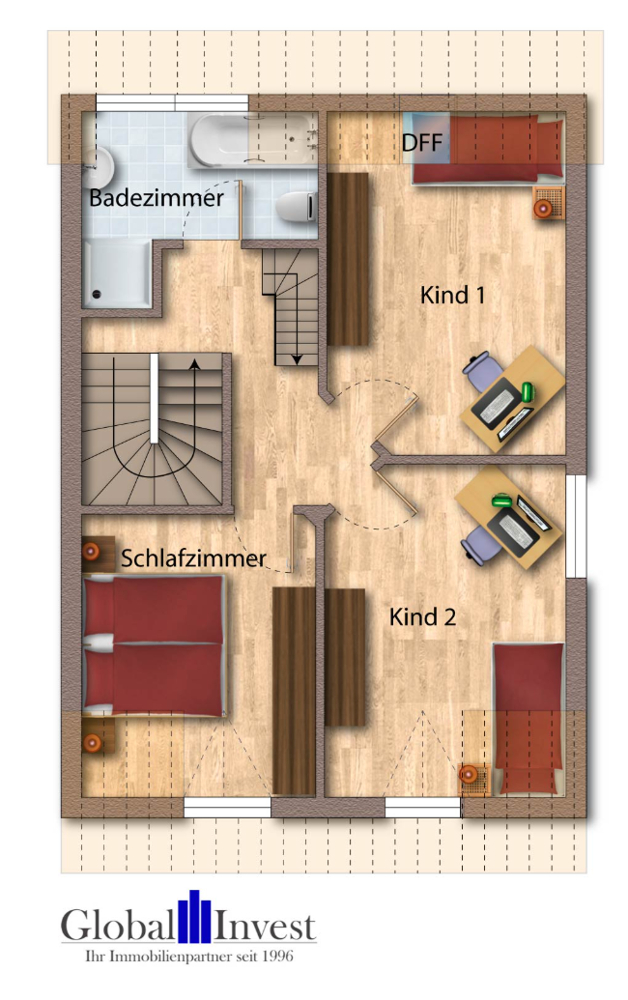Obergeschoss Doppelhaush�lfte Sinsheim / D�hren