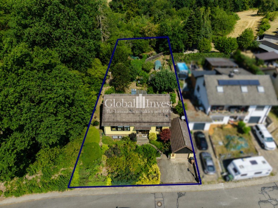 Luftaufnahme Einfamilienhaus Lobbach / Waldwimmersbach