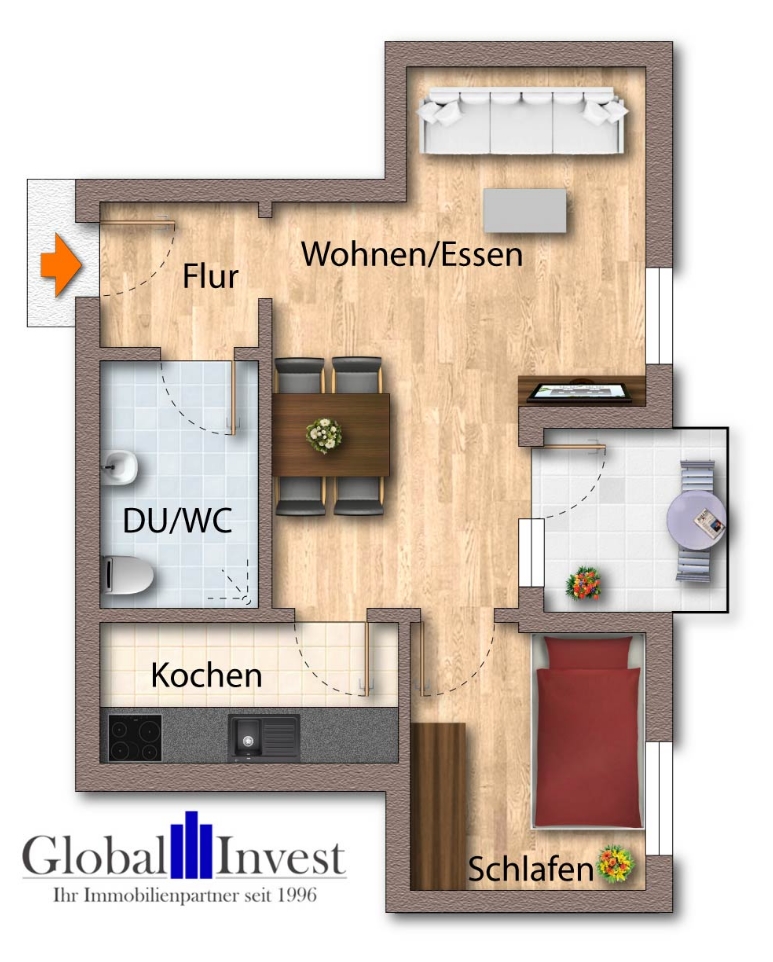 Grundriss Etagenwohnung �stringen