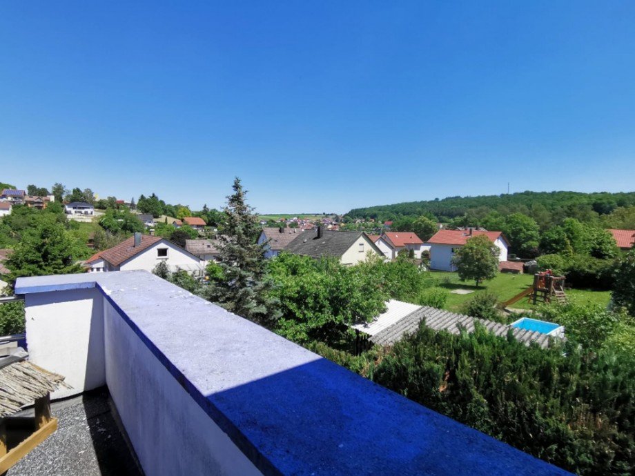 Blick Terrasse EG Einfamilienhaus Billigheim