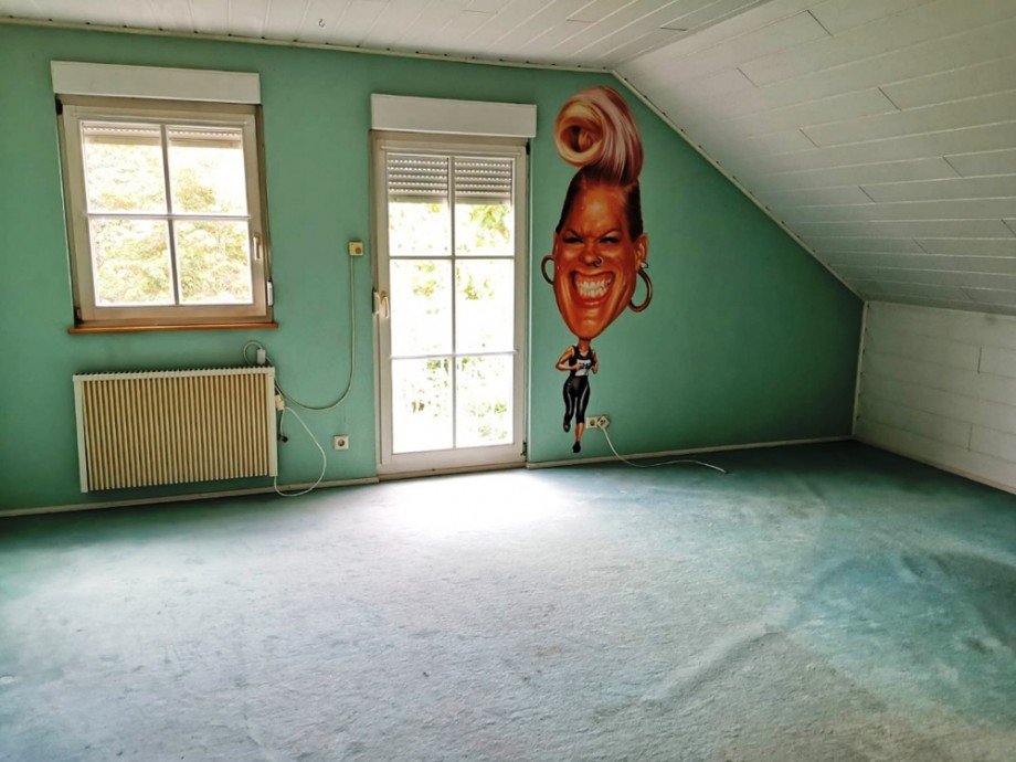 Wohnzimmer DG Doppelhaush�lfte Gundelsheim
