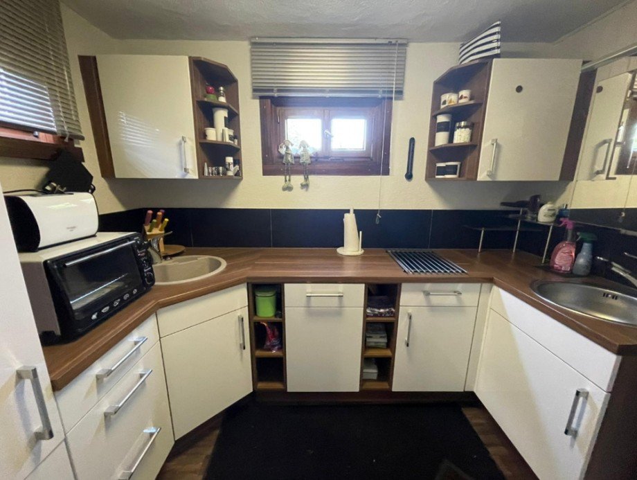 K�che mit EBK Ferienhaus Bretzfeld / Geddelsbach
