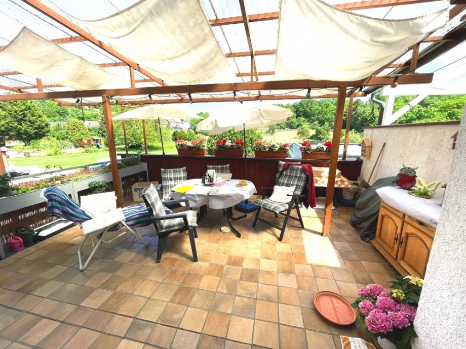 Terrasse Doppelhaush�lfte Kraichtal / Ober�wisheim