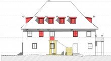Schenkenau Westansicht GLOBAL INVEST SINSHEIM | Repr�sentatives Herrenhaus / Gutshaus mit 2.200m� gro�em Anwesen und eigenem Weiher nahe Ingolstadt