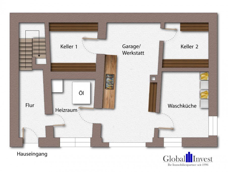 Untergeschoss Einfamilienhaus Sinsheim / Waldangelloch