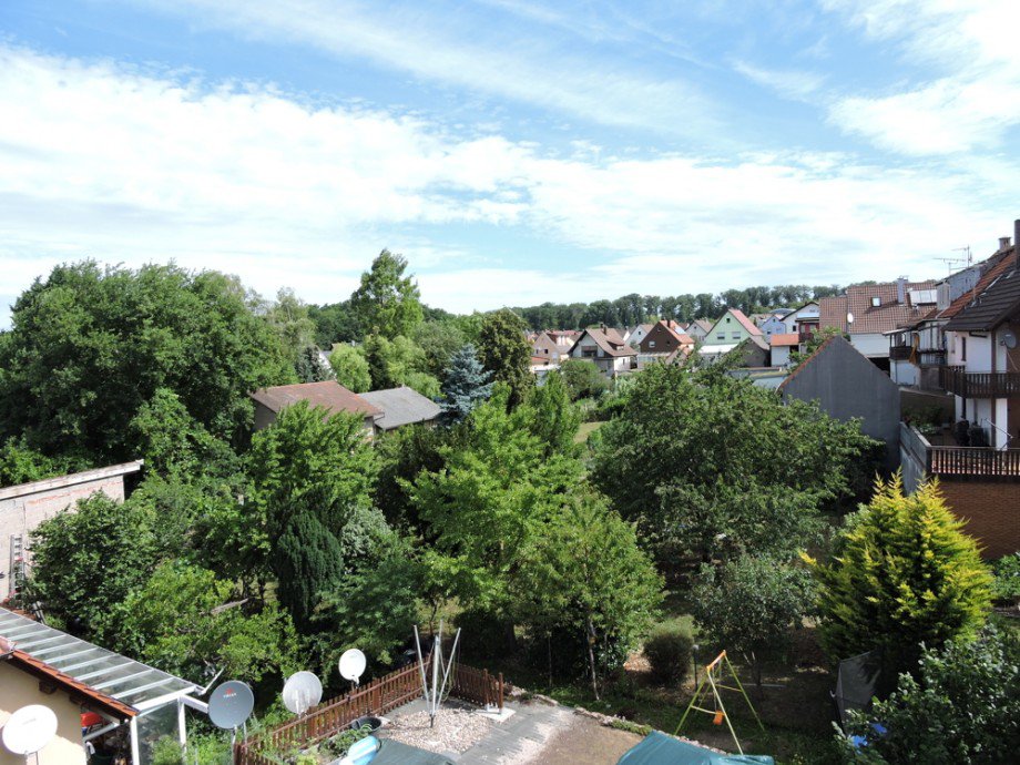 Ausblick Maisonettewohnung �stringen