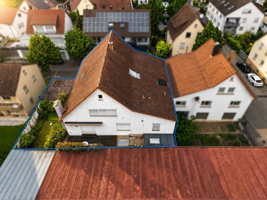 R�ckansicht Mehrfamilienhaus Lauffen am Neckar