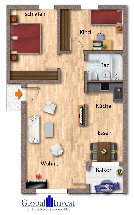 Grundriss Etagenwohnung Ketsch