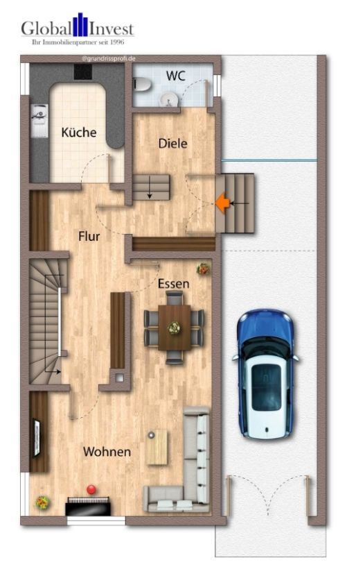 Grundriss Erdgeschoss.png Reihenmittelhaus Oberhausen-Rheinhausen