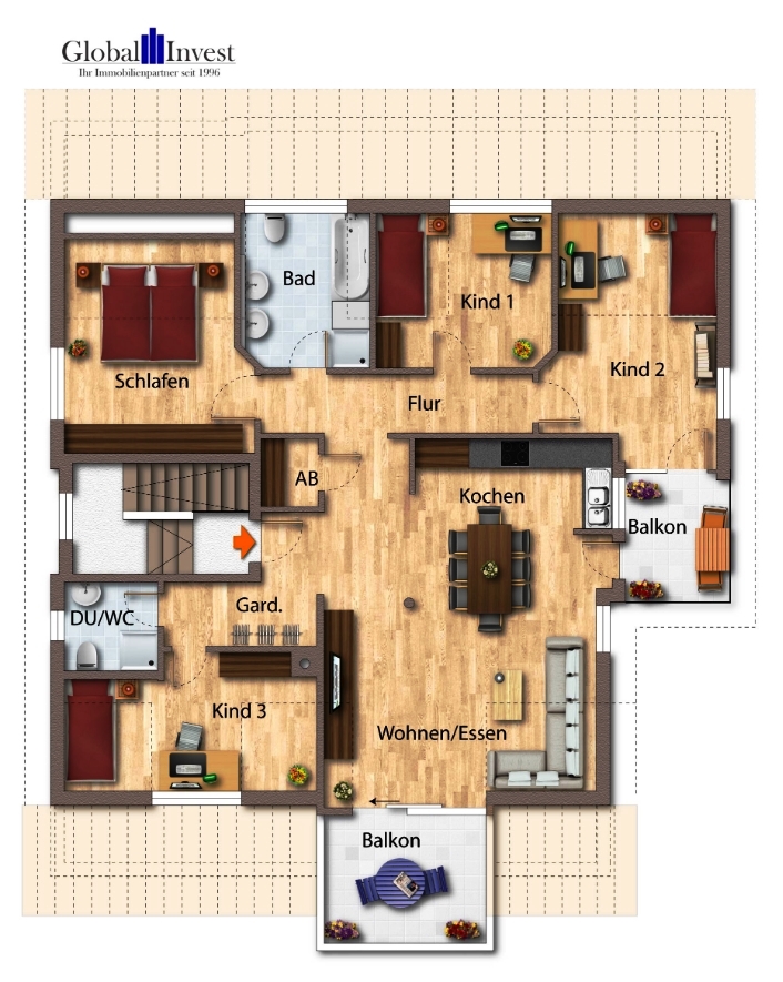 Grundriss Wohnung Sandhausen