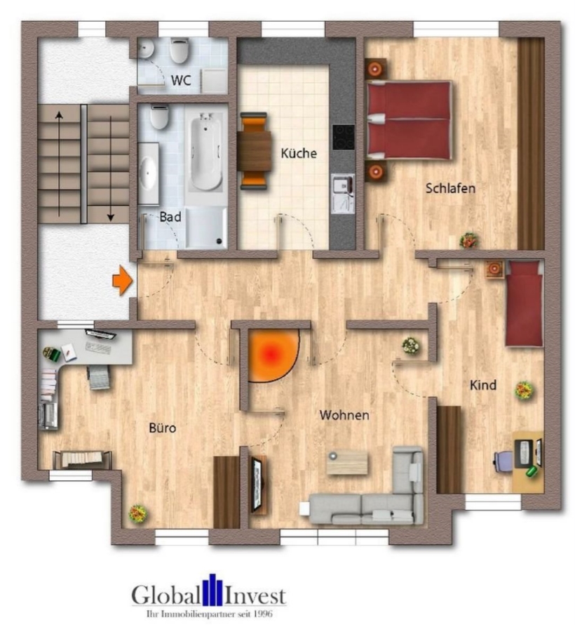Grundriss Etagenwohnung Sinsheim
