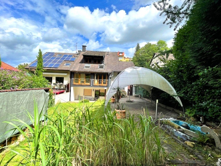 Gartenansicht Doppelhaush�lfte M�hlhausen