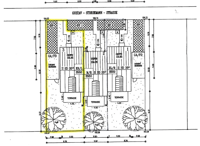 Lageplan Reiheneckhaus Hockenheim