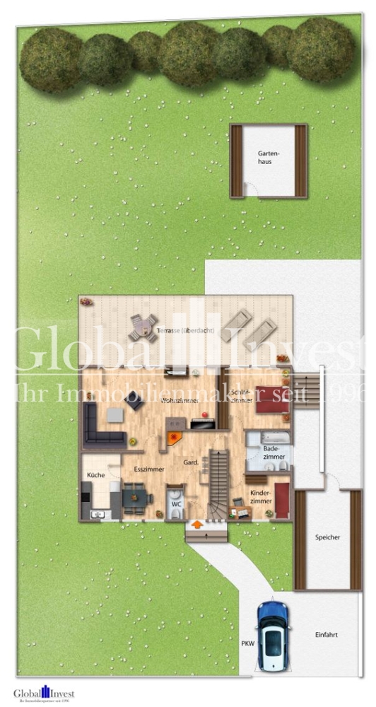 Erdgeschoss Einfamilienhaus Lobbach / Waldwimmersbach