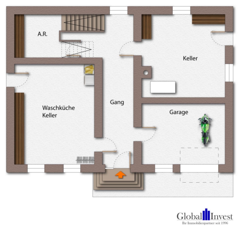 Grundriss Erdgeschoss Einfamilienhaus Billigheim / Waldm�hlbach