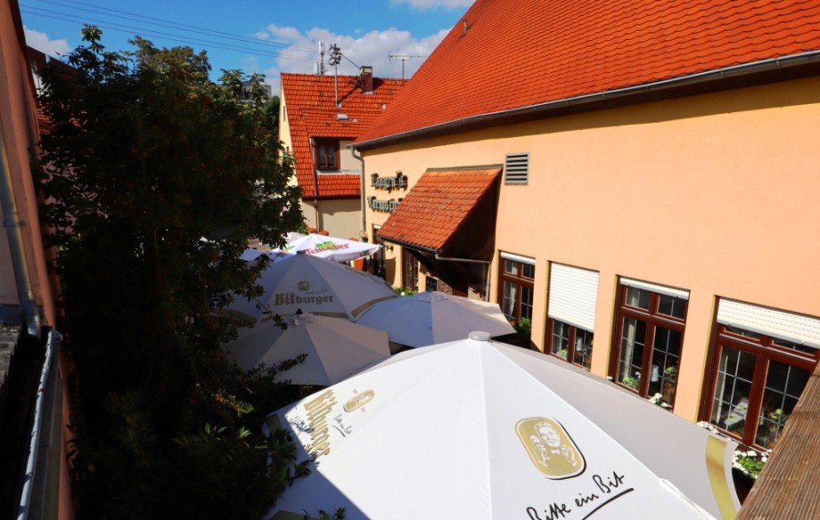 Blick in den Hof Einfamilienhaus Wiesloch