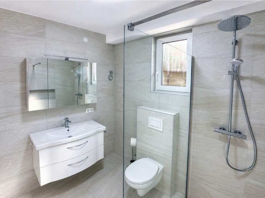 Badezimmer Terrassenwohnung Sinsheim / Hoffenheim