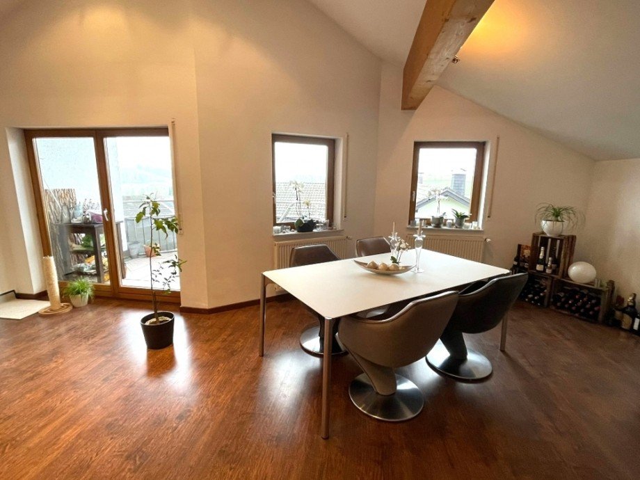 Wohnzimmer Dachgeschosswohnung Sinsheim / Eschelbach