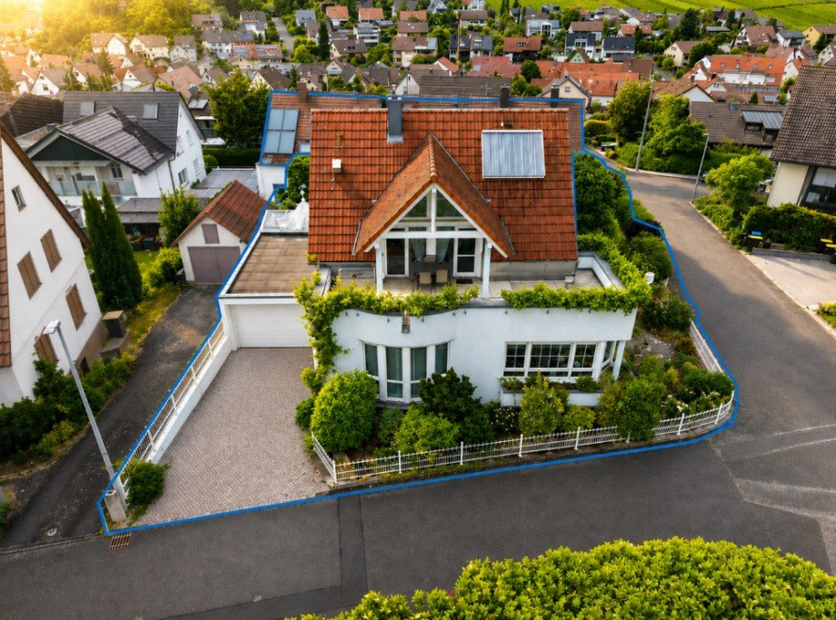 S�dansicht Einfamilienhaus Flein