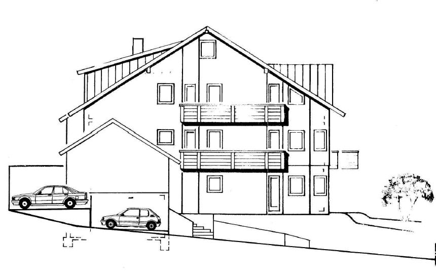 Gauangelloch Westansicht.png Mehrfamilienhaus Leimen