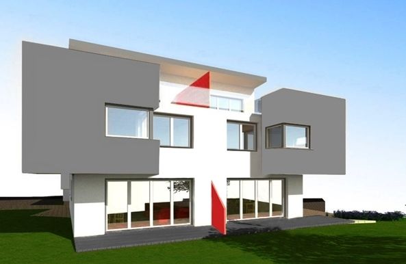 Gartenansicht.png Doppelhaush�lfte Ubstadt-Weiher OT Zeutern