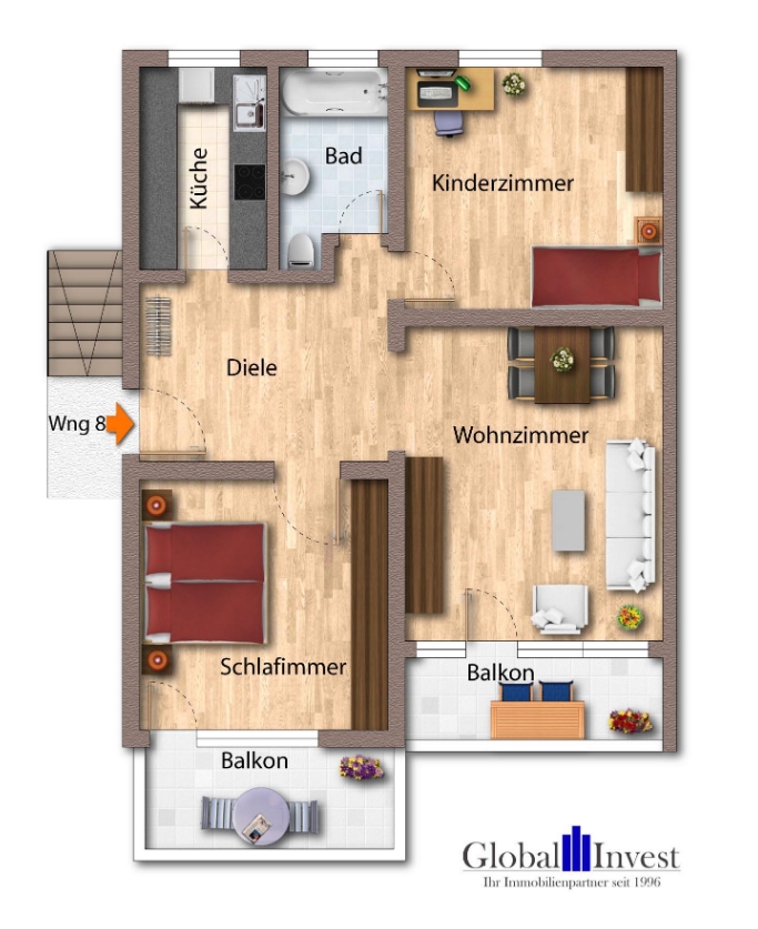 Grundriss Etagenwohnung Nu�loch