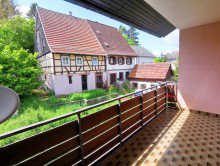 Balkon R�ckseite OG GLOBAL INVEST SINSHEIM | Tolles Einfamilienhaus mit Einliegerwohnung mit �ber 330m� Wohnfl�che in Schefflenz