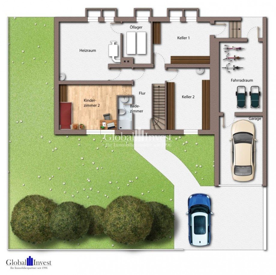 Untergeschoss Einfamilienhaus Lobbach / Waldwimmersbach