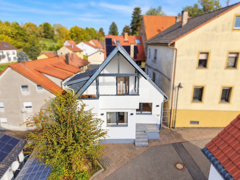 Luftaufnahme Einfamilienhaus Sinsheim / Hilsbach