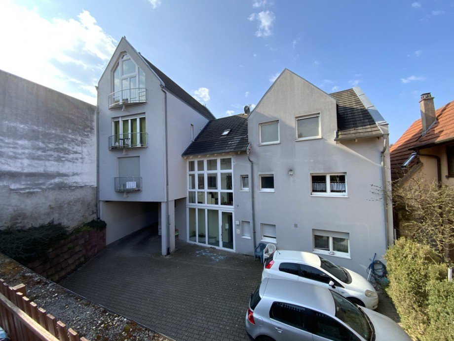 Ansicht Hofseite Mehrfamilienhaus �stringen