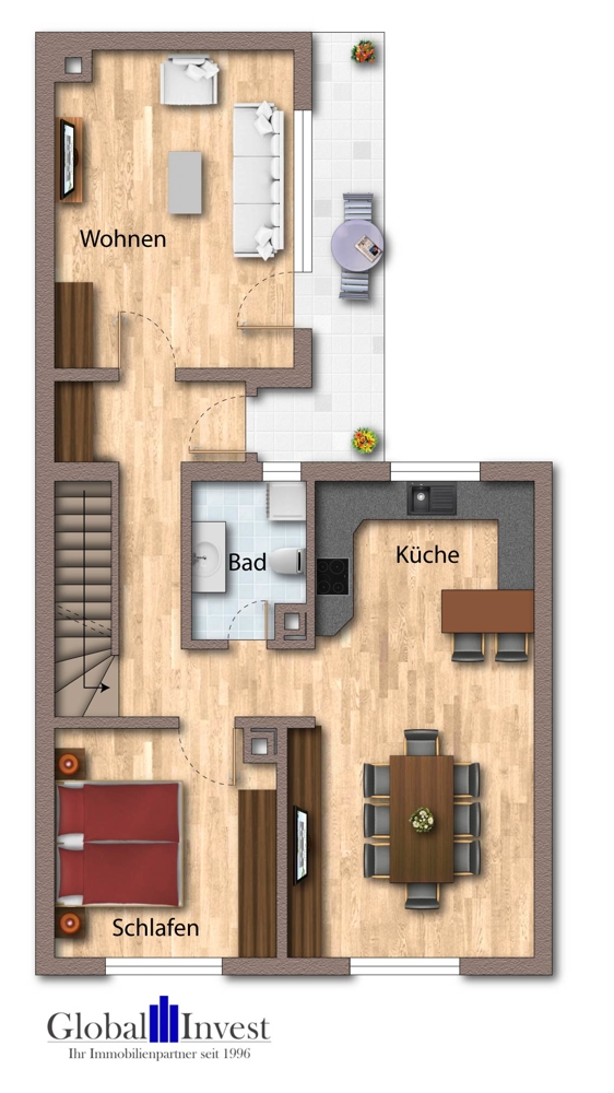 DHH Obergeschoss Einfamilienhaus Wagh�usel / Kirrlach
