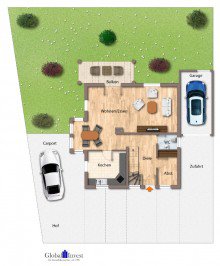 Erdgeschoss GLOBAL INVEST SINSHEIM | Vorank�ndigung!!! Tolles Einfamilienhaus mit Einliegerwohnung und unverbaubarem Blick in Waldangelloch